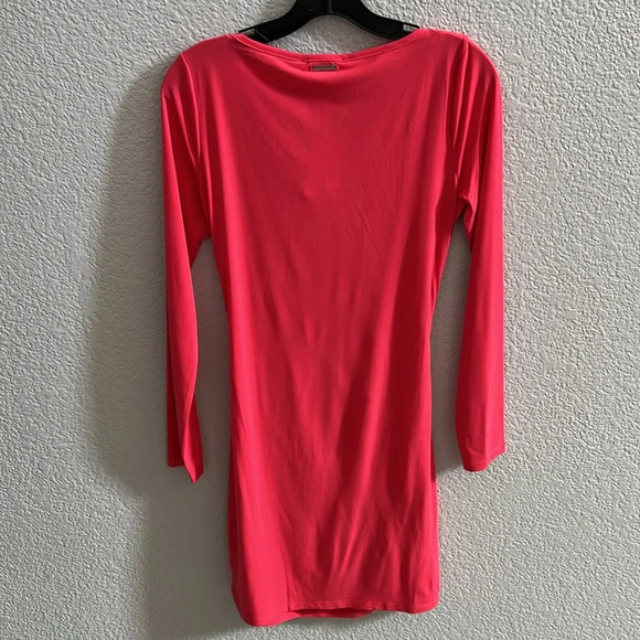 Michael Kors Halter Strap Long Sleeve Mini Dress Size Medium - Picture 7 of 8